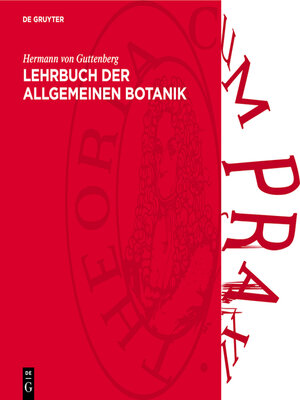 cover image of Lehrbuch der allgemeinen Botanik